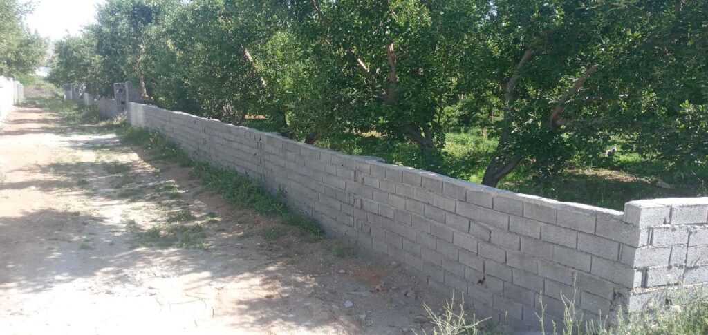 جابان باغچه 280 متری دیوار شده
